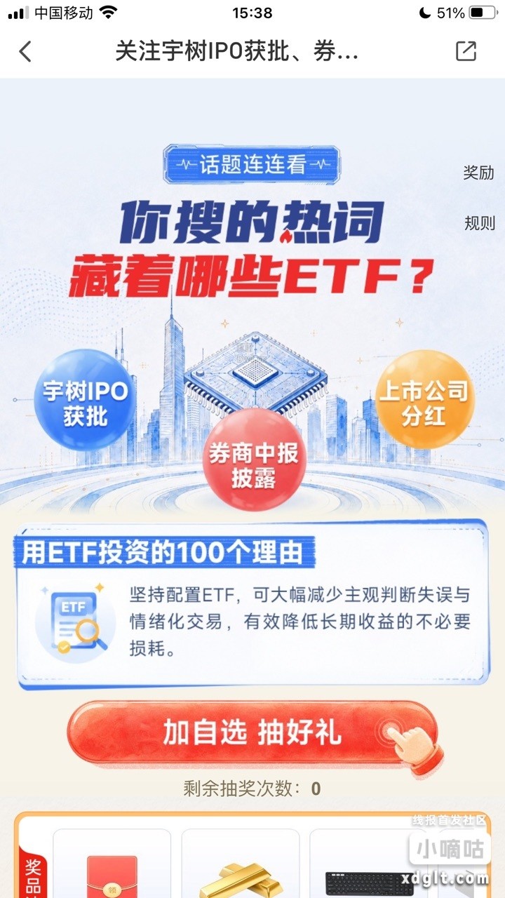 平安证券新一轮加自选抽奖唐完了，11次加起来200积分